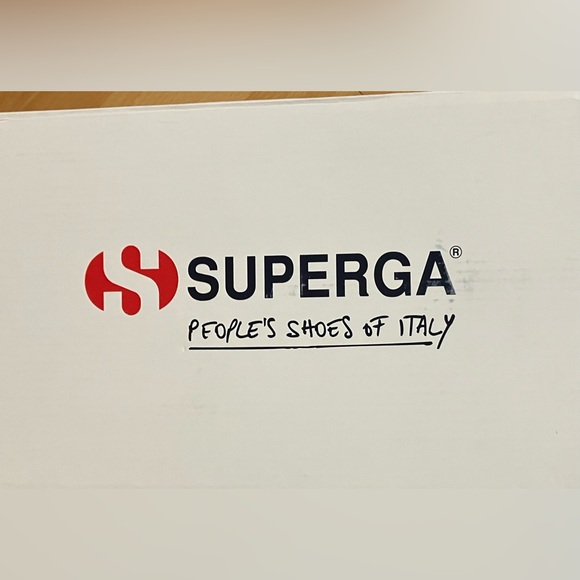 Superga Ivory Canvas Platform Sneakers W/ White Rubber Sole Size 7.5 - Picture 6 of 6